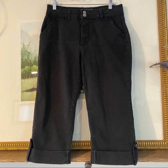 NYDJ Not Daughter Jeans Crop Capri Wide Cuff - Picture 1 of 9